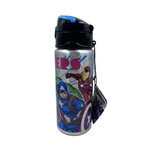 Botella  Aluminio Cresko 600Ml Avengers Sp923 C/boton Y Pico